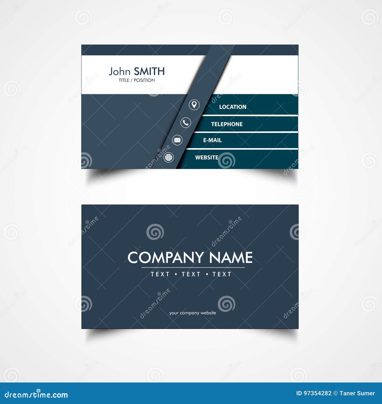 Simple Business Card Template from thumbs.dreamstime.com