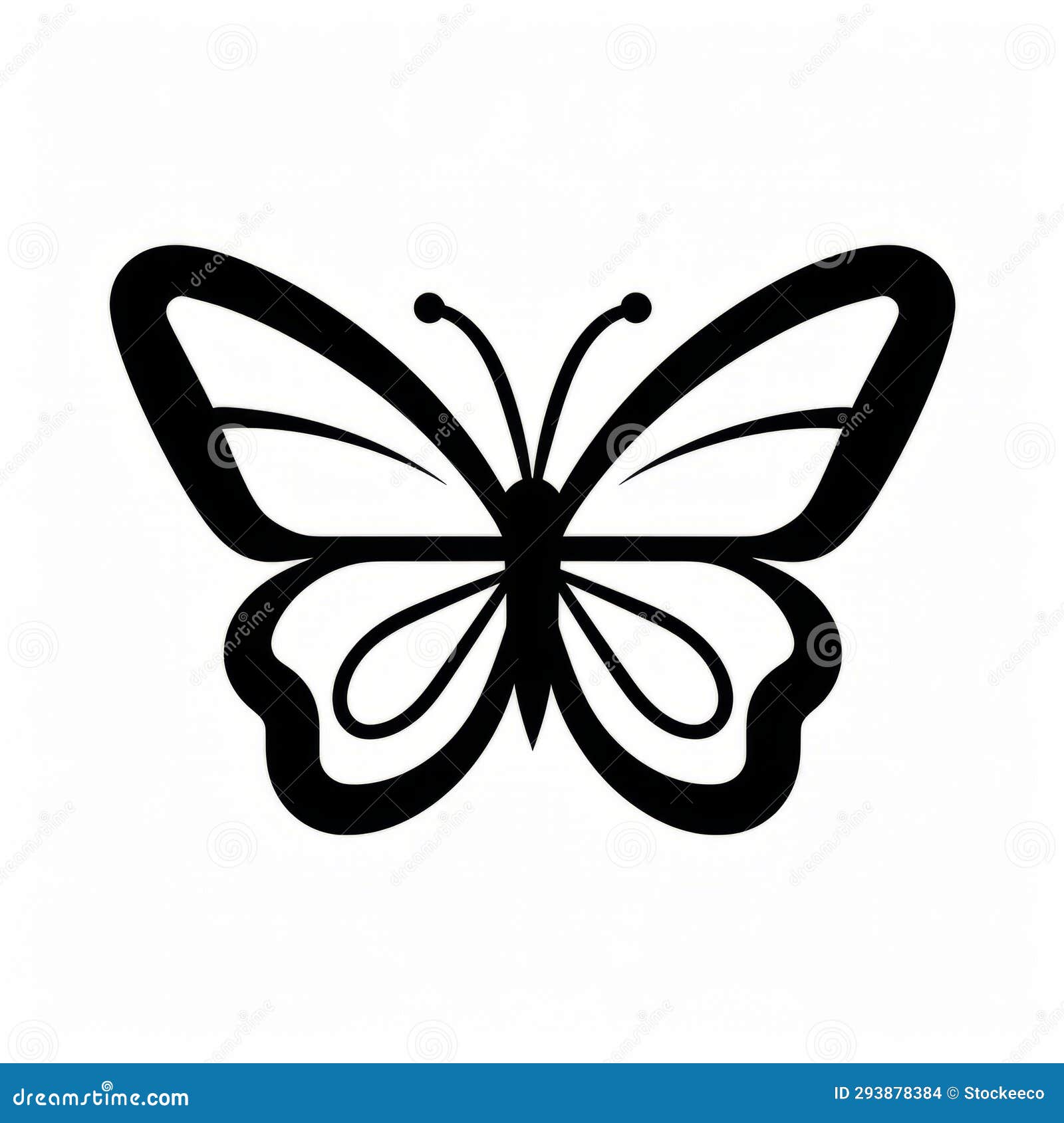 simple butterfly silhouette  - flickr style art