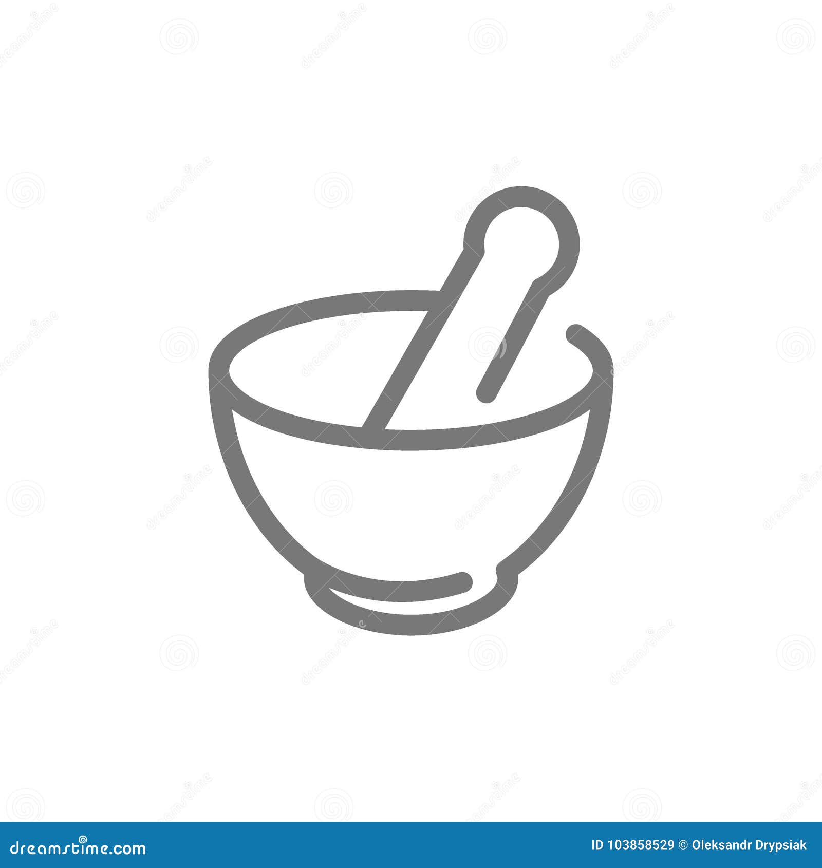 simple chemical vessel, mortar, pestle, pistil, pounder line icon.  and sign   . 