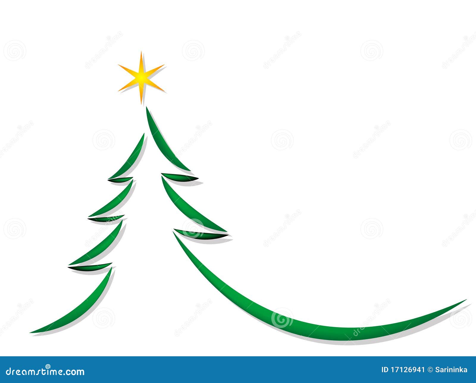 Simple christmas tree stock vector. Illustration of design ...