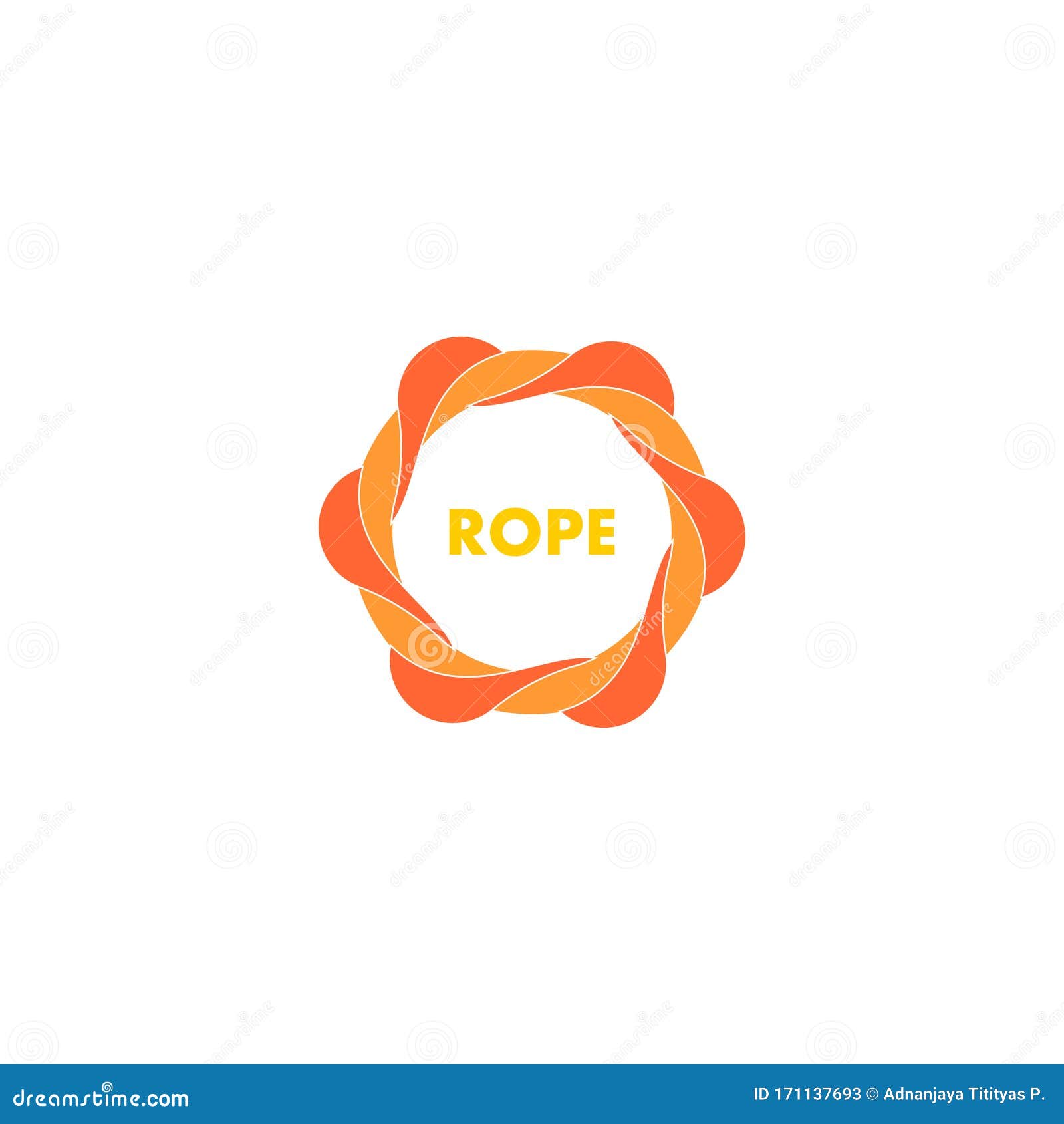 Simple Circle 3d Twist Rope Symbol Motion Design Logo Vector Stock Vector Illustration of
