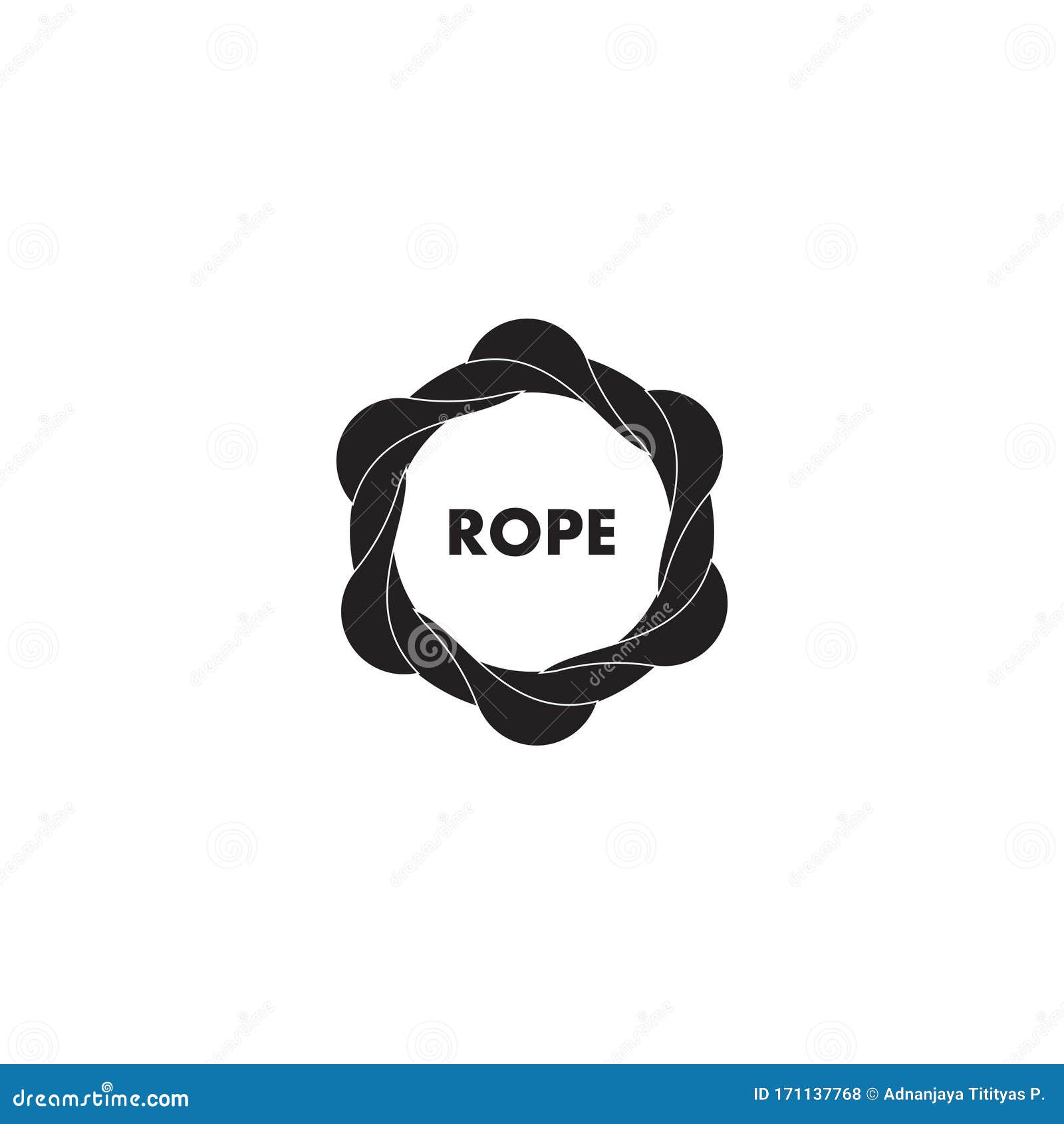 Simple Circle 3d Twist Rope Symbol Motion Design Logo Vector Stock Vector Illustration of