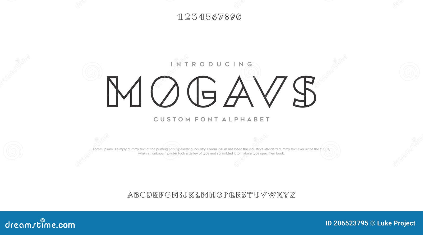 simple classic  font   of alphabet letters.