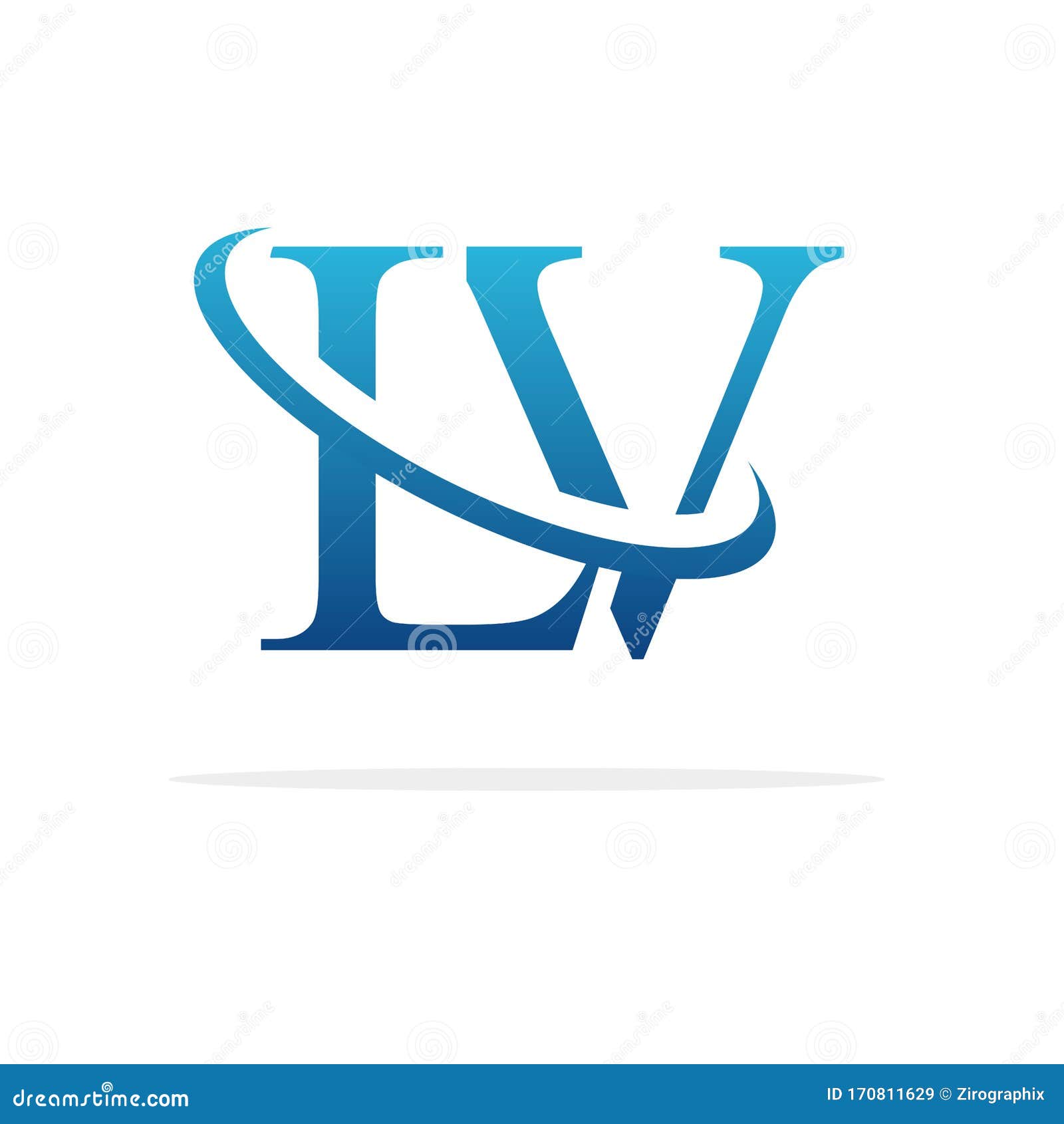 Creative LV Logo Icon Design Stock Vector - Illustration of