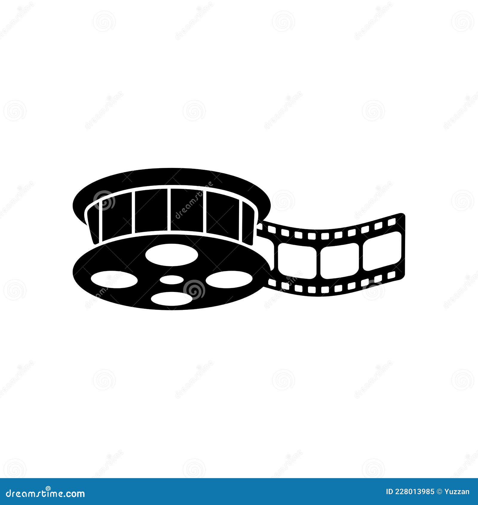 Simple and Clean Roll Film, Movie Tape Vector Design Stock Vector ...