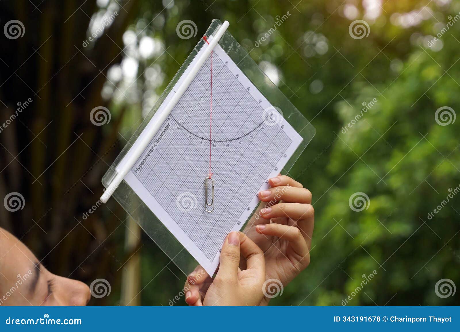a simple clinometer made from paper