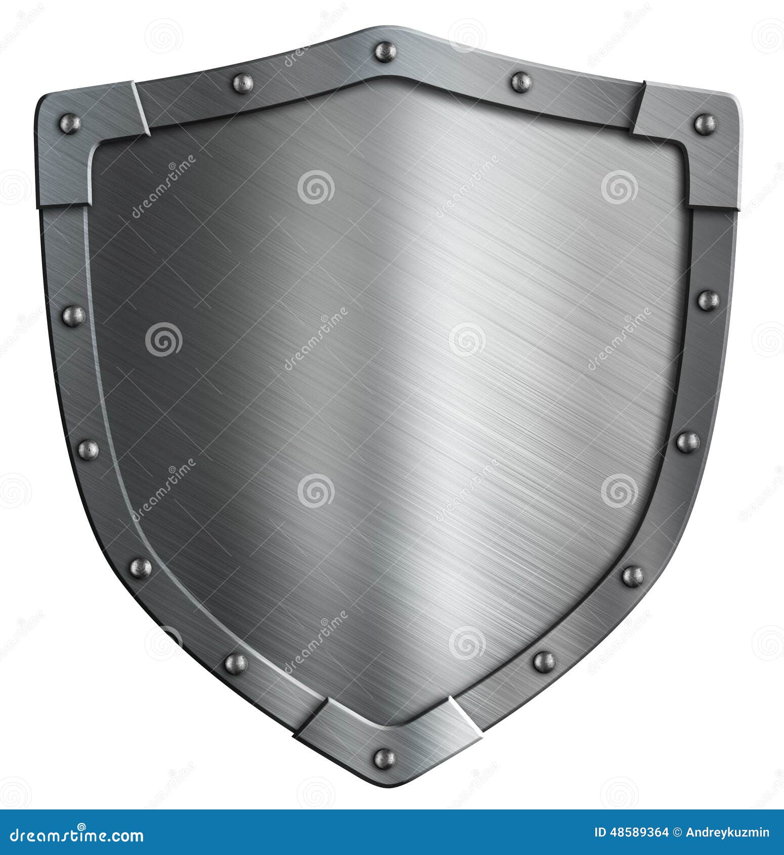 Simple Coat of Arms Metal Shield Isolated Stock Photo Image of aged