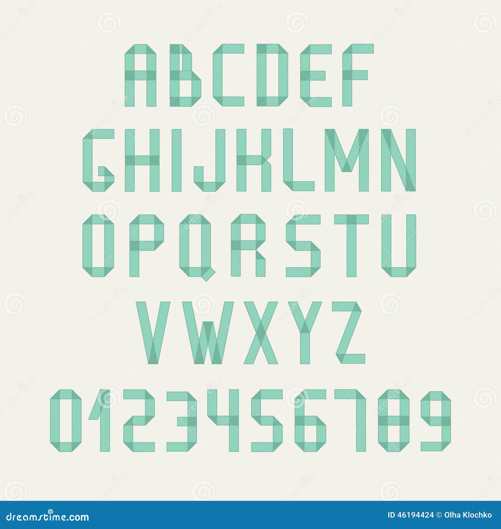 Simple Colorful Font Complete Abc Alphabet Set Simple Colorful Font Complete Abc Alphabet Set