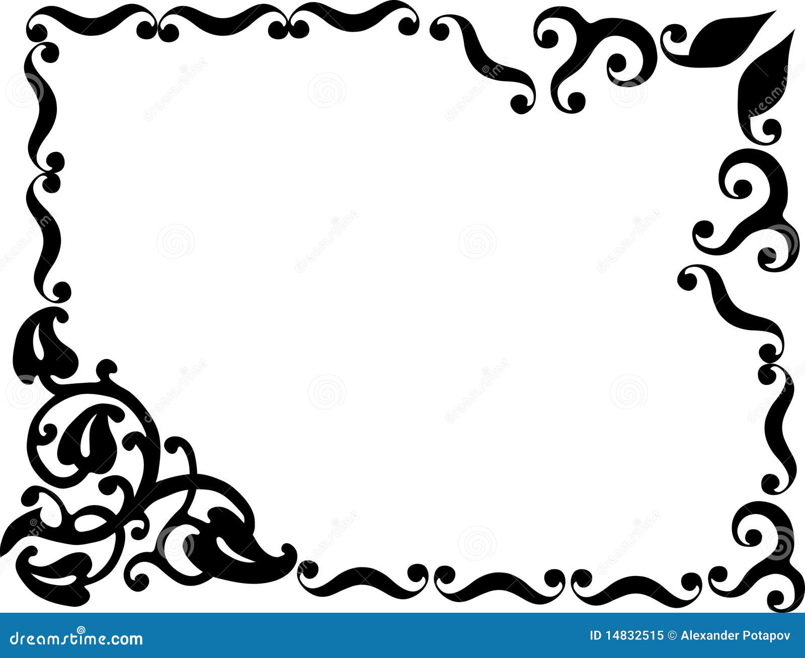 Simple Design With Black Frame Stock Vector - Illustration 