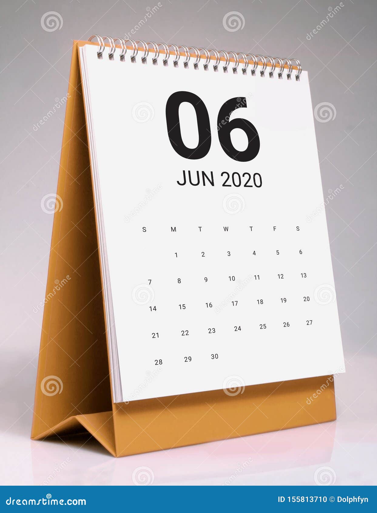 Simple Desk Calendar 2020 June Stock Photo Image of monthly, simple