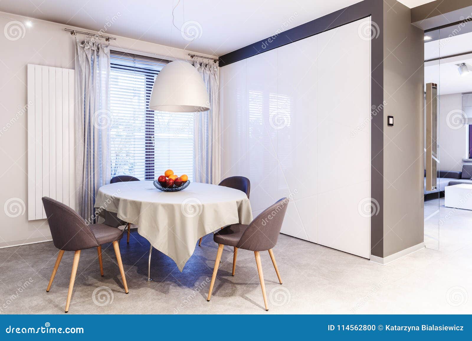 Simple Dining Room Interior Stock Photo Image Of