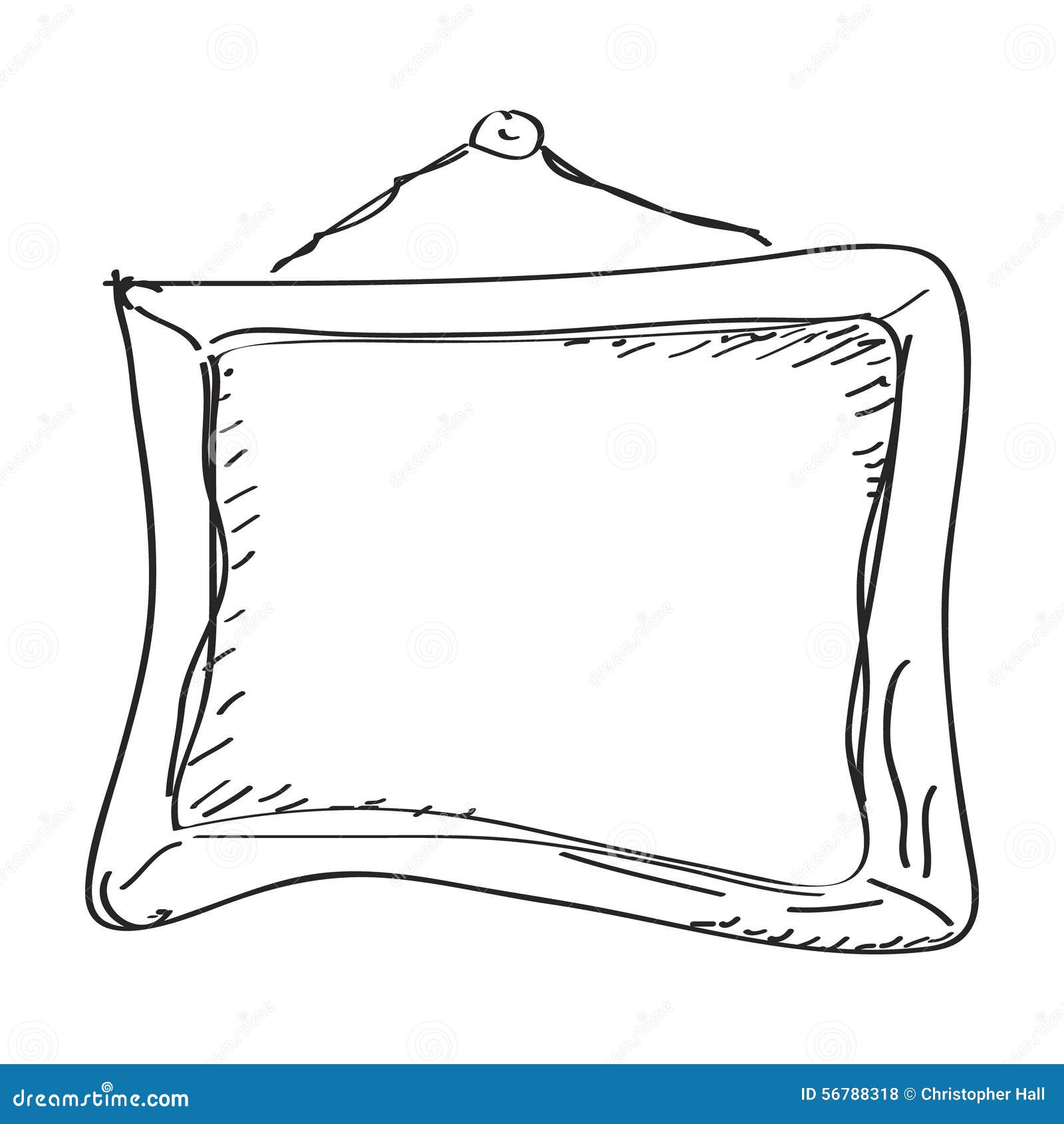 Simple Doodle Of A Picture Frame Stock Vector