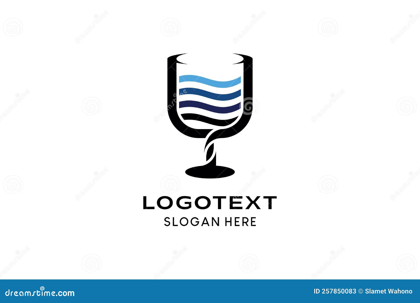 Simple Drinking Glass Logo Design Stock Vector Illustration of magnifier, magnifying 257850083