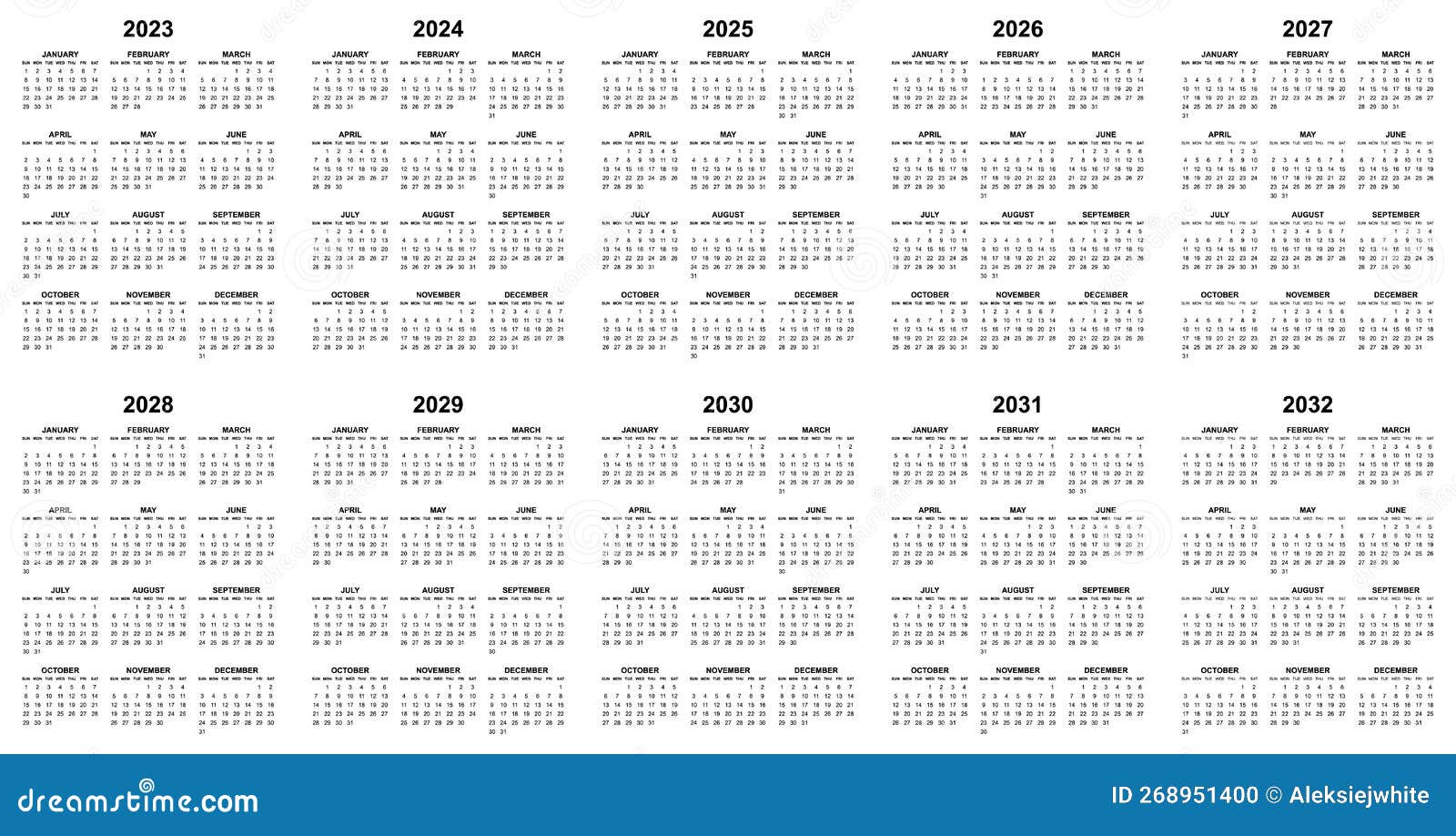 simple-editable-vector-calendars-for-year-2023-2024-2025-2026-2027-2028-2029-2030-2031