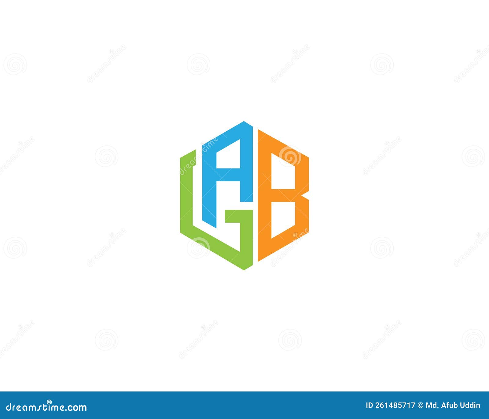 simple elegant gab and agb logo icon 
