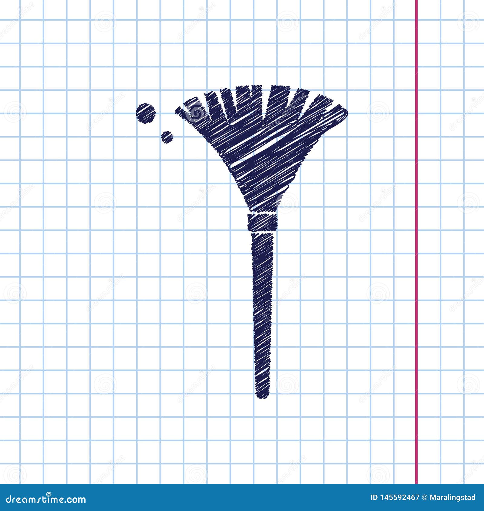 Simple Feather Duster Illustration. Cleaning Flat Vector ...