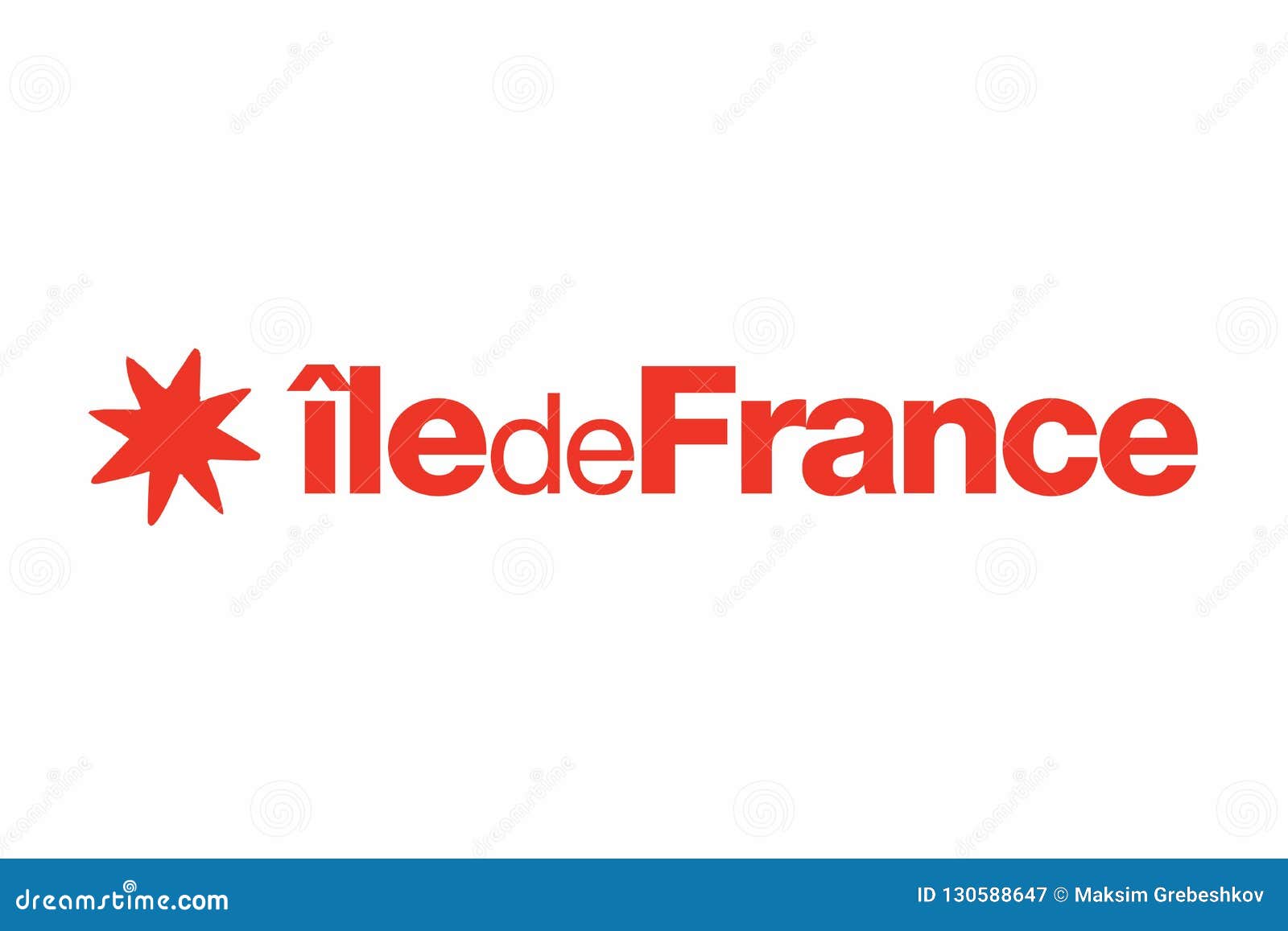simple flag of ile de france