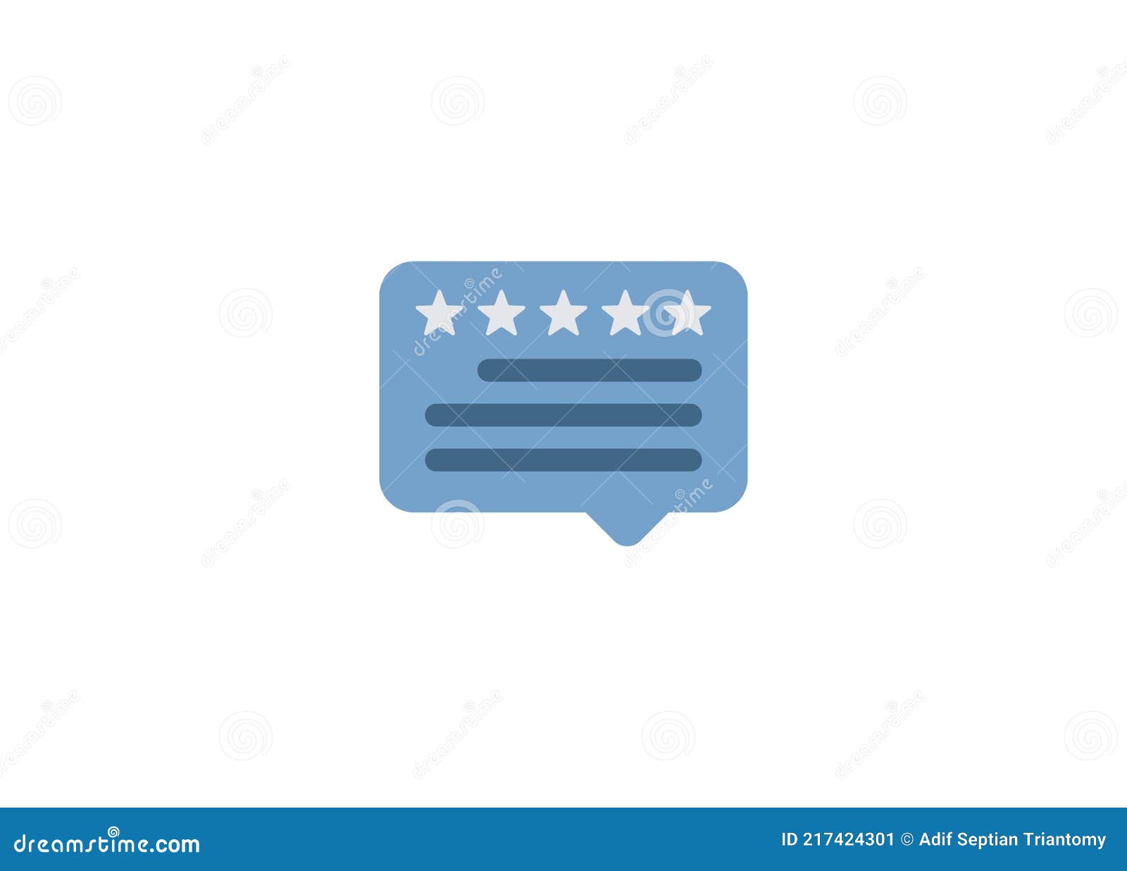 Feedback and Rate. Simple Flat Illustration. Stock Vector