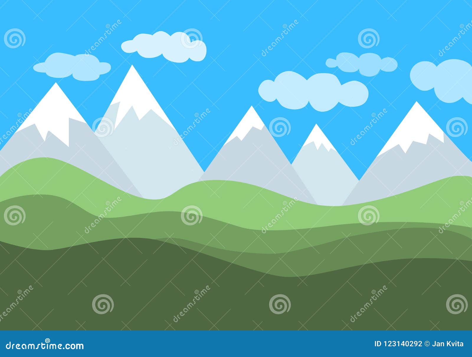 Simple Mountain Background