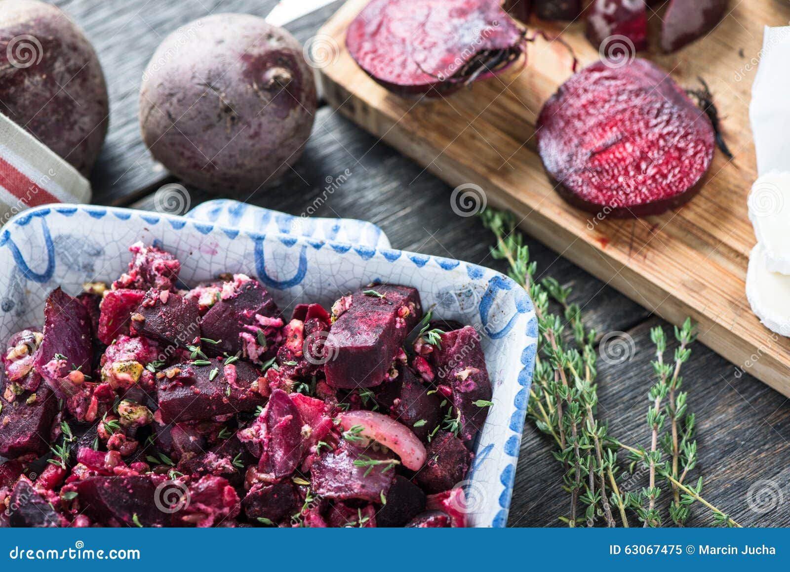 Simple Food, Beetroot Bake with Goats Cheese Stock Image Image of