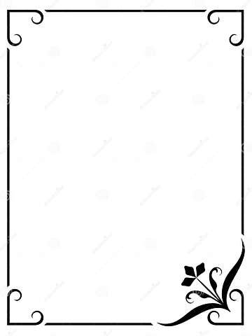 Simple frame stock vector. Illustration of ornate, place - 33038333