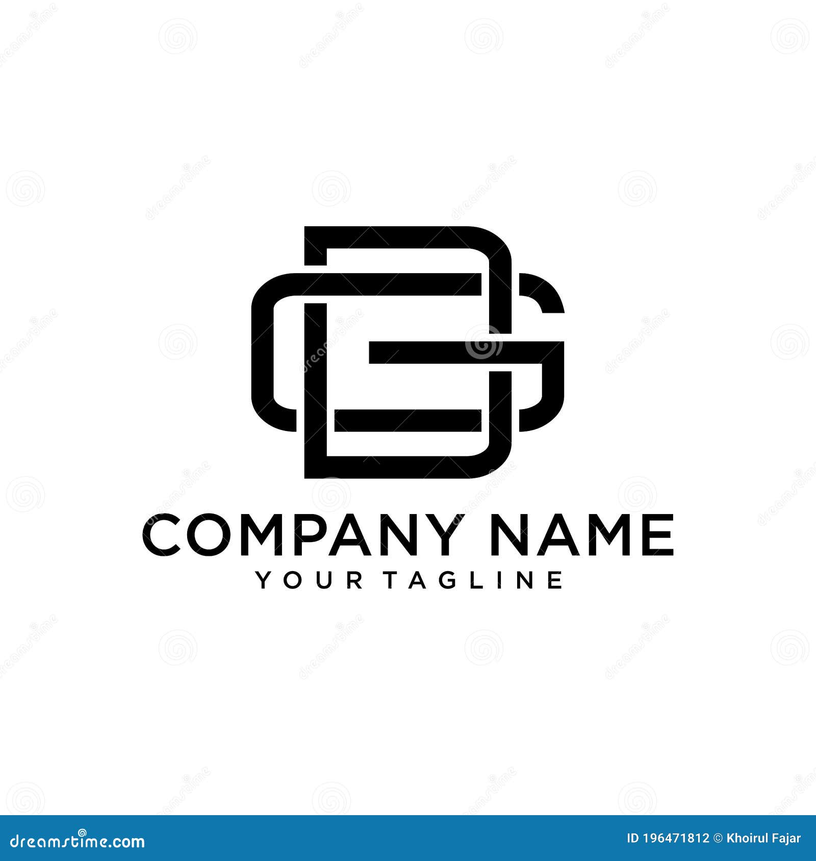 Simple GD or DG Letter Logo Design with Monogram Modern Vector Idea ...