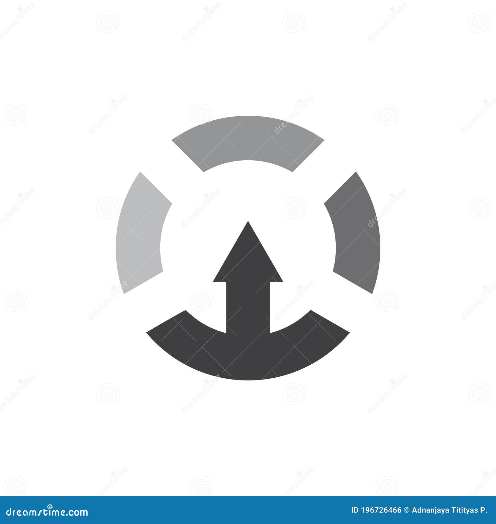 Simple Geometric Arrow Up Logo Vector Stock Vector Illustration of