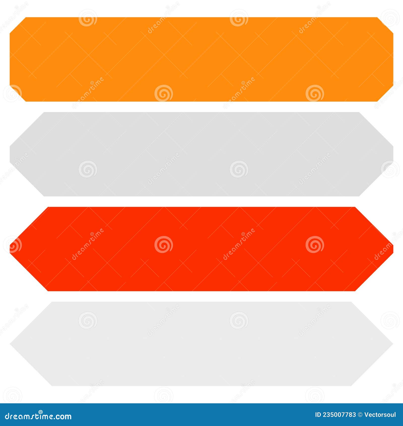 Simple Geometric Button, Banner, Plaque Shape, Design Element Vector ...