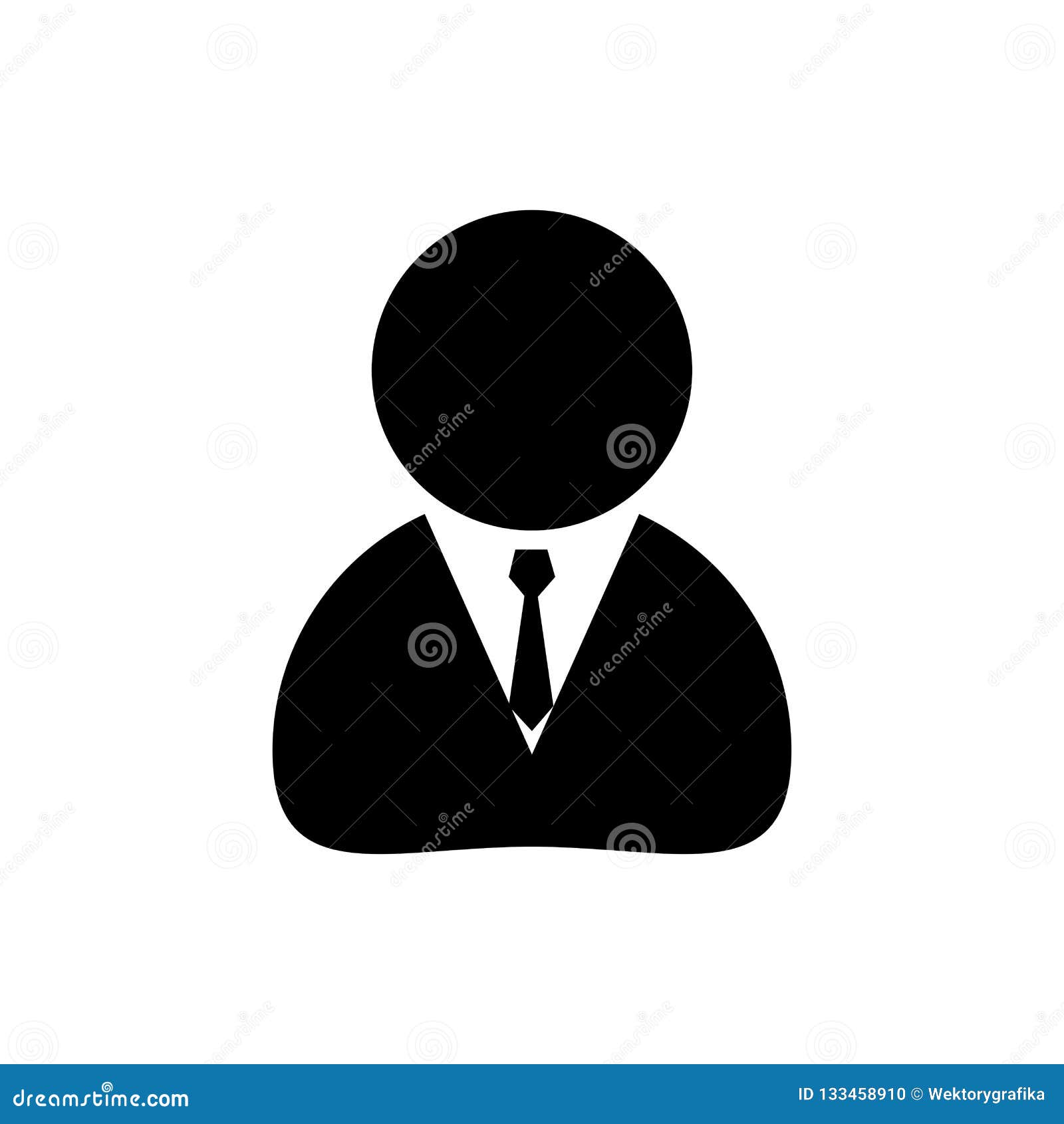 simple human icon business design isolated on white background Stock Vector