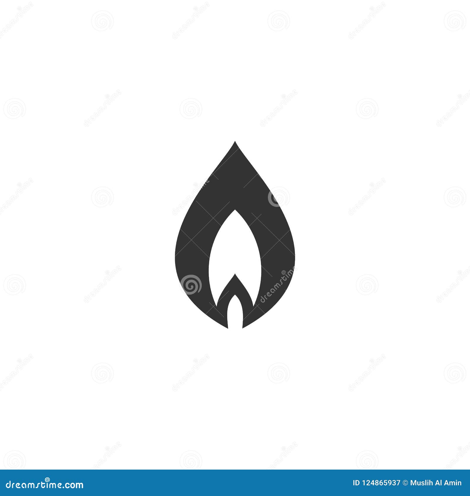 Fire Logo Design Simple Flame Logo Vector Icons Stock Vector