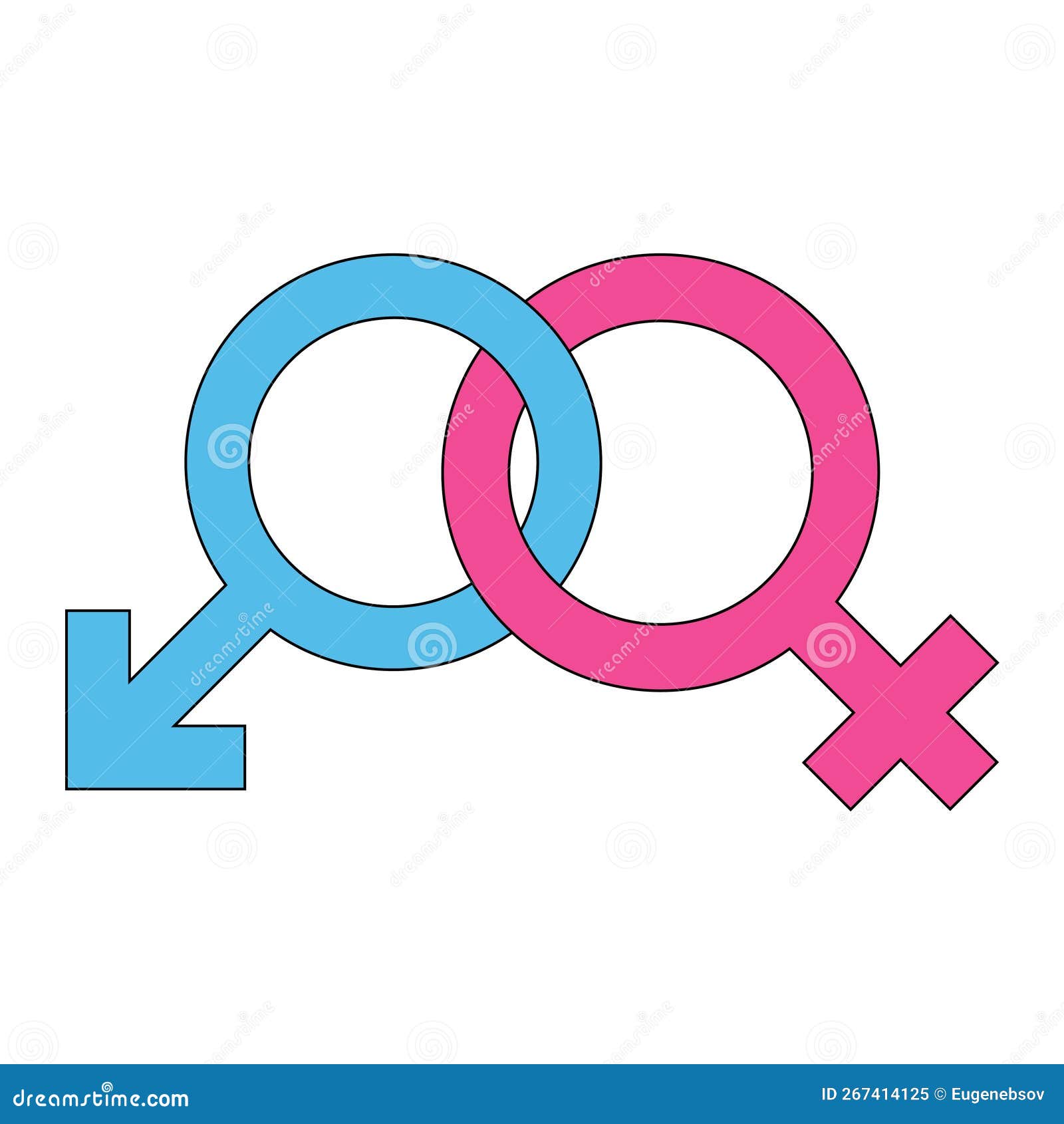 Simple Illustration of Mars and Venus Symbol Concept of Gender Symbols ...