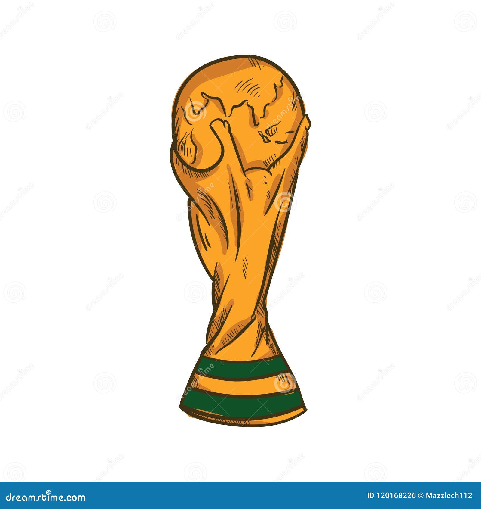 fifa world cup trophy sketch