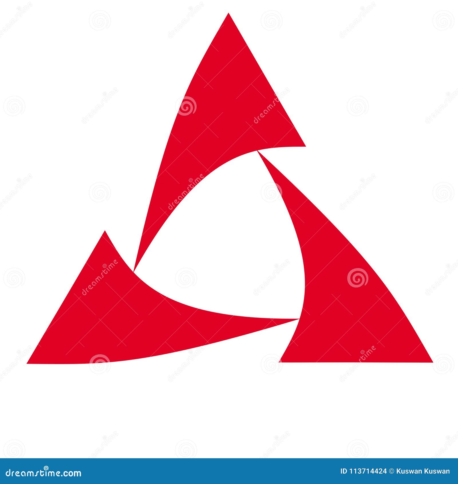 Simple Logo For Triangle Red Stock Illustration Illustration Of Busnies Background