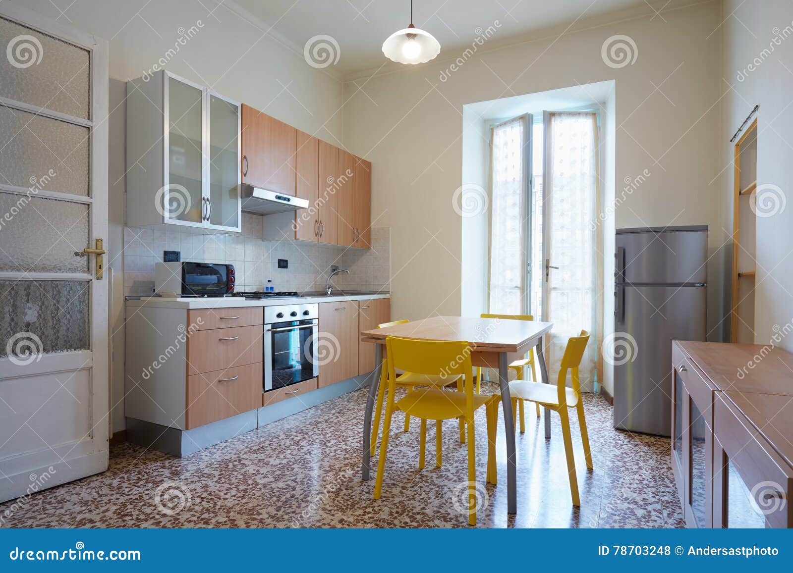 Simple Kitchen Interior Stock Photo Image Of Nobody 78703248