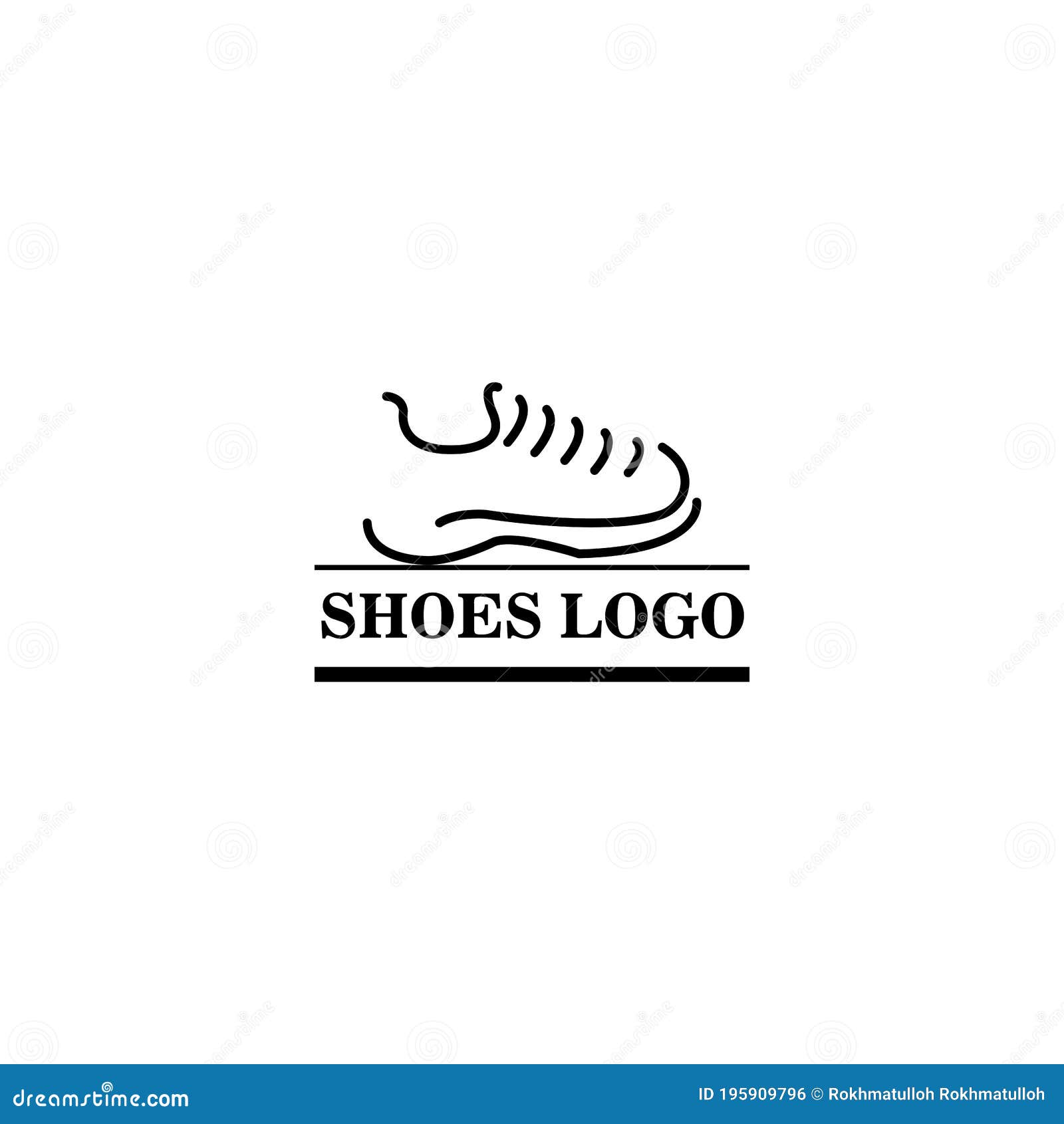Simple Line Shoe Logo Design Vector Stock Vector - Illustration of ...