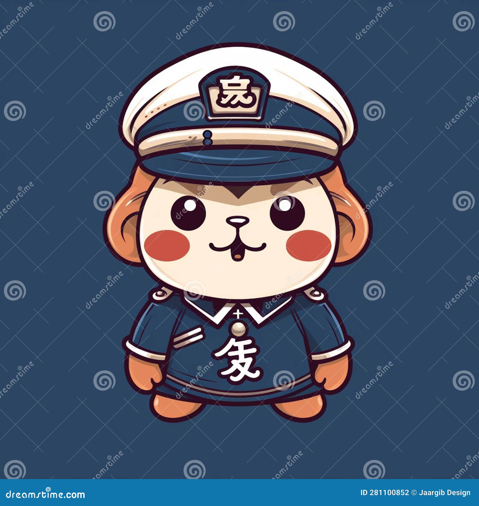 Simple Mascot for a Coast Guard Patrol 9 Stock Illustration