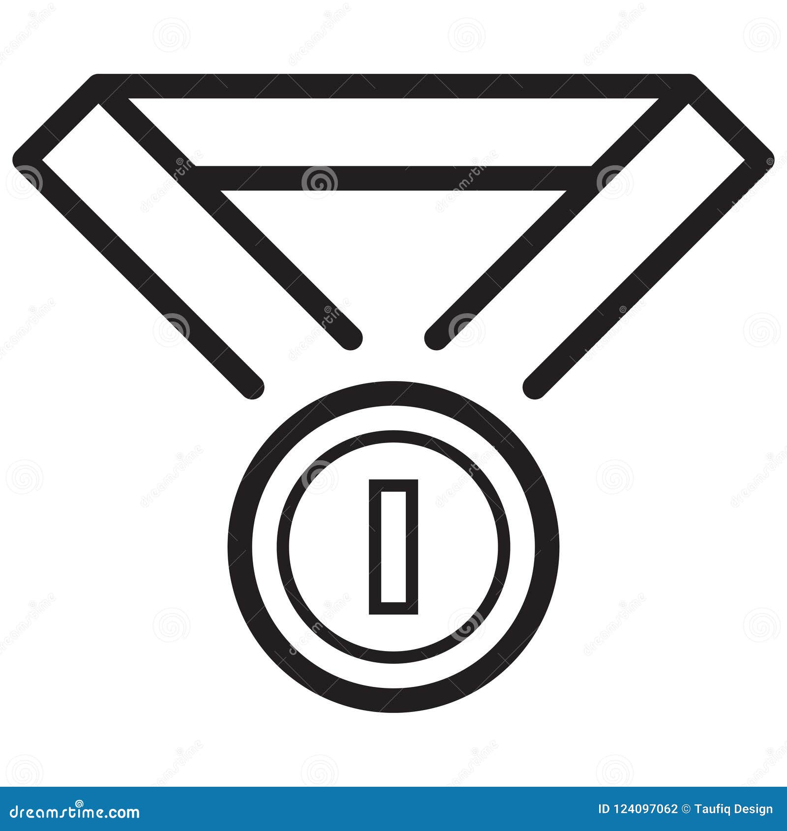simple medal trophy related  line icon. outline style. editable stroke. 128x128 pixel perfect.
