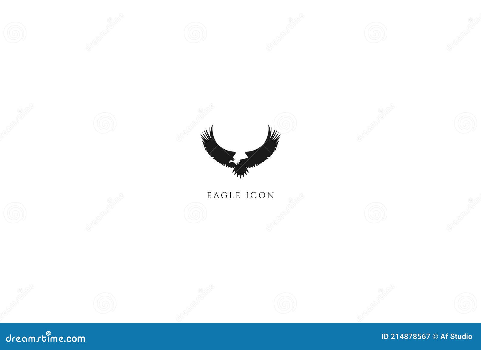 Simple Minimalist Flying Eagle Falcon Hawk Logo Design Vector Stock Vector   Illustration of flying freedom 214878567
