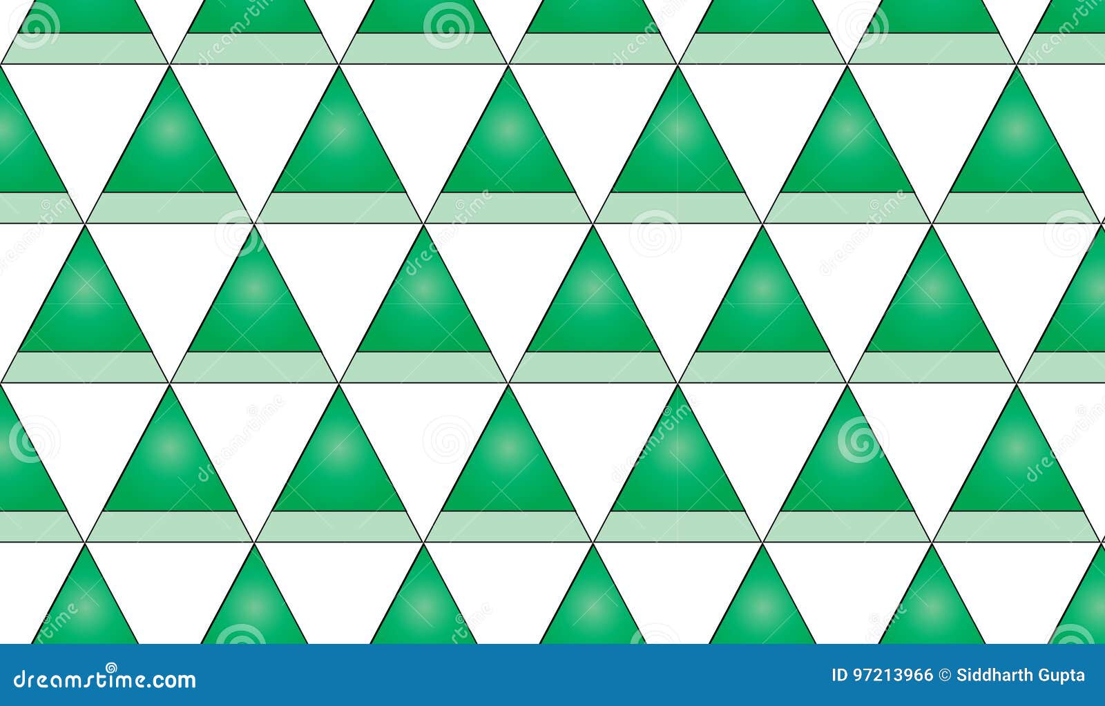 Simple Modern Abstract Green Triangle Checkered Pattern Stock