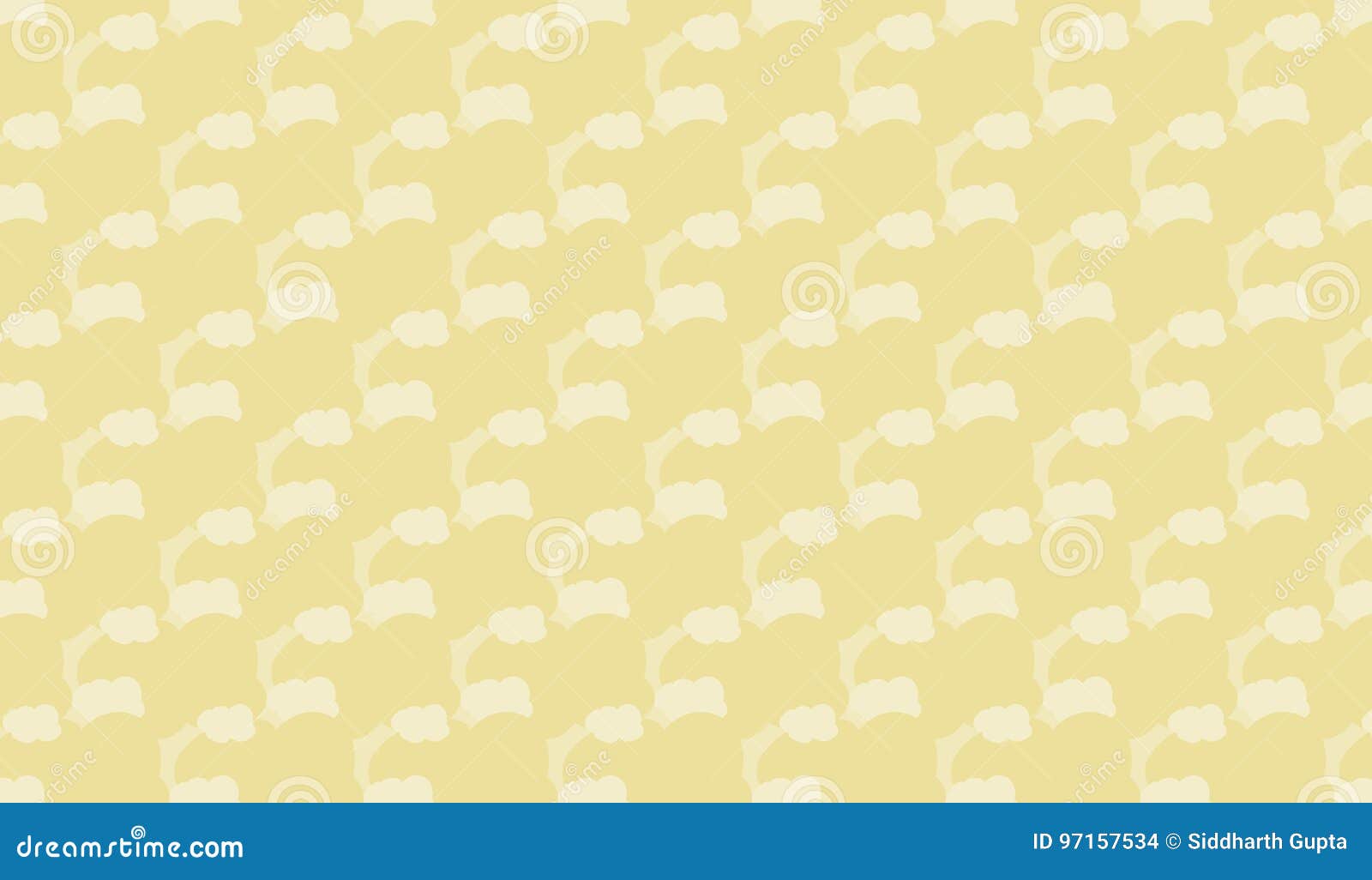 simple modern abstract yellow cloud pattern