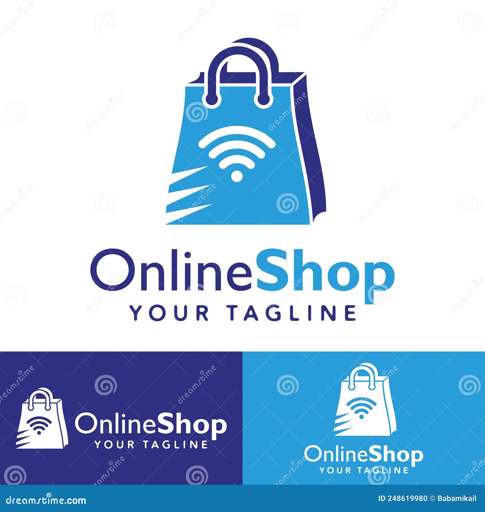 Simple Modern Logo, Fast Online Shopping Solution Based on Contemporary
