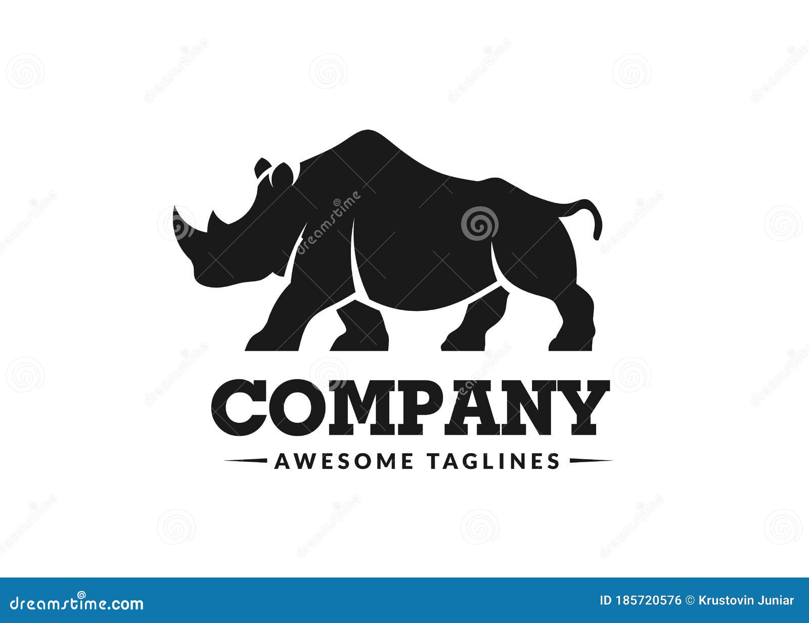 Rhino Logo Vector Illustration | CartoonDealer.com #178965084