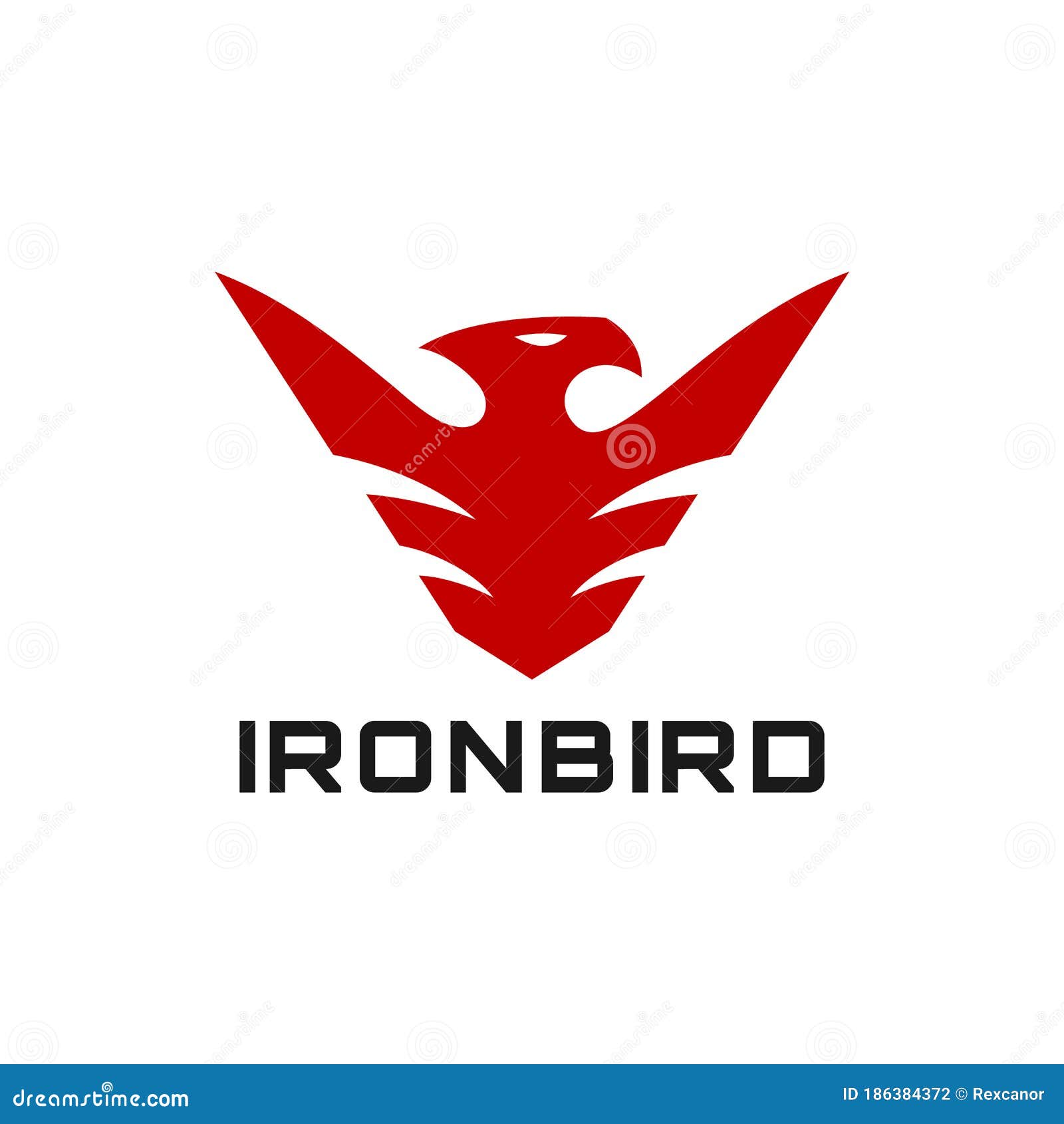 Iron Bird.Fire Bird In Crown On The Rainbow.Concept Design For Poster