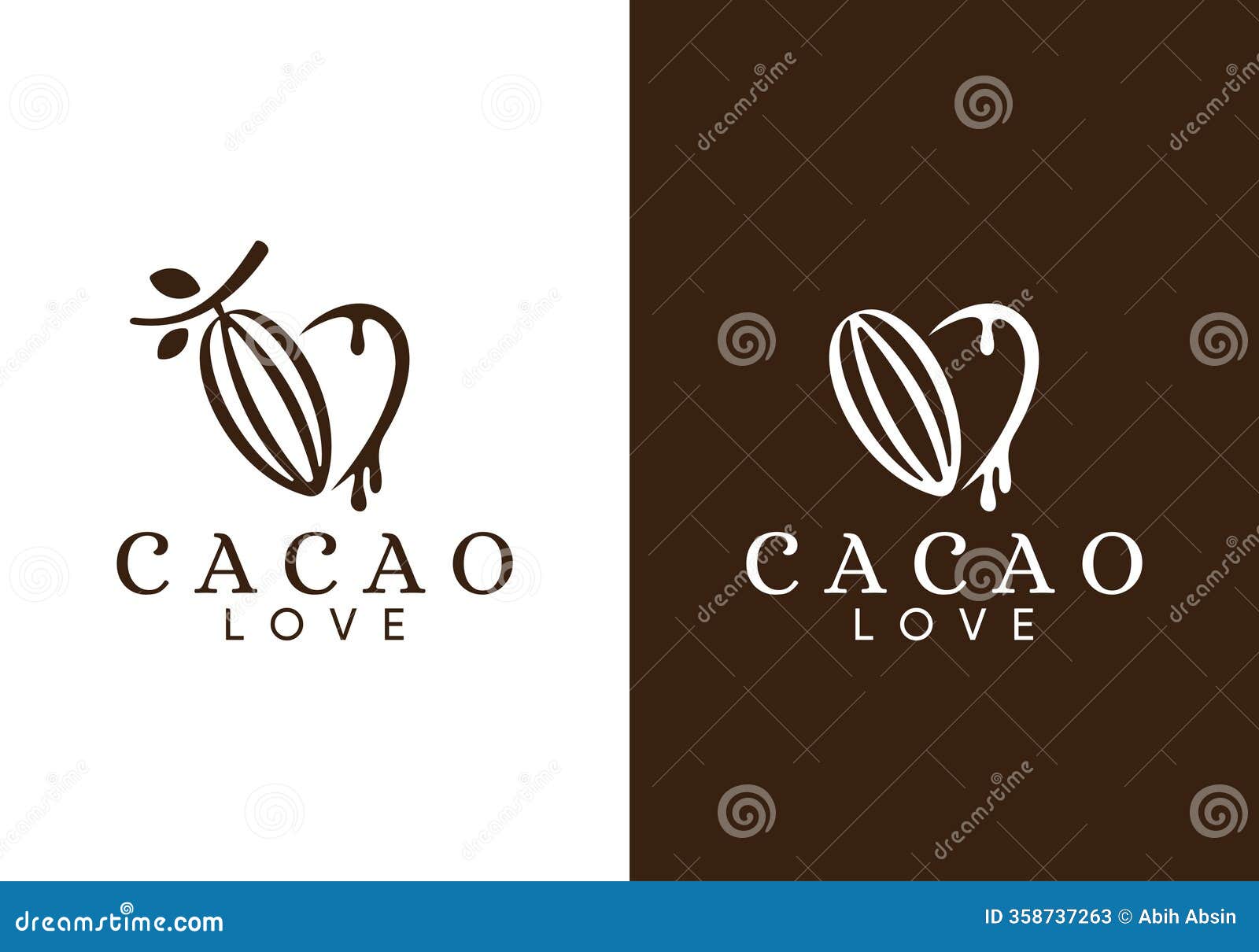 simple-nature-love-with-cacao-logo-design-vector-stock-vector