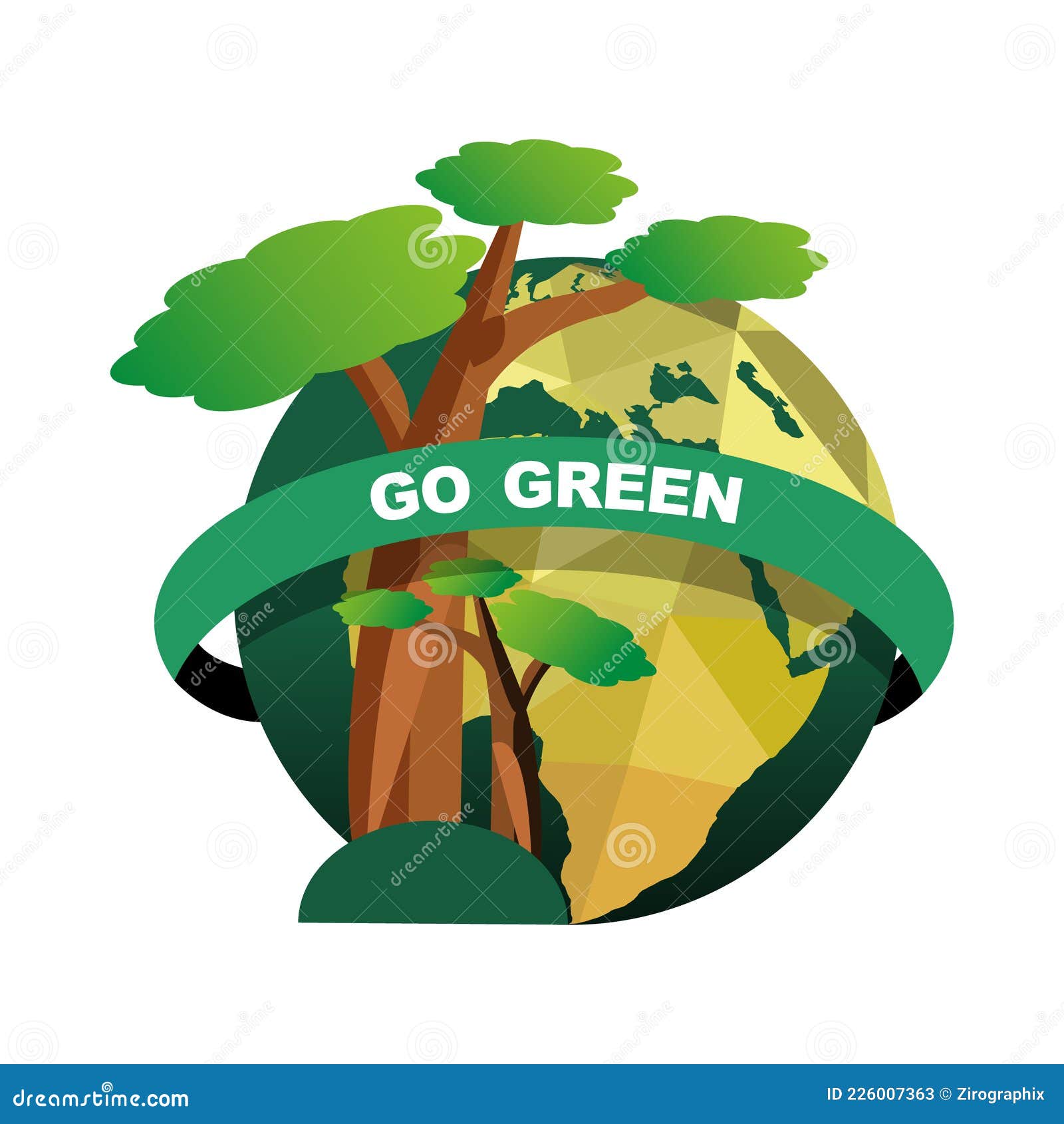 go green  art  