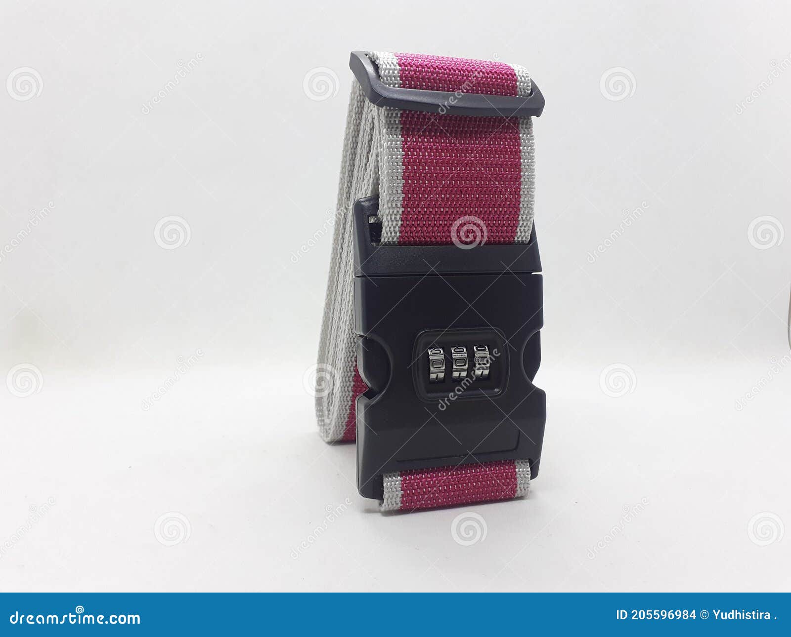 Simple Number Coded Strap Lock on White Isolation Background Stock Photo Image of isolation