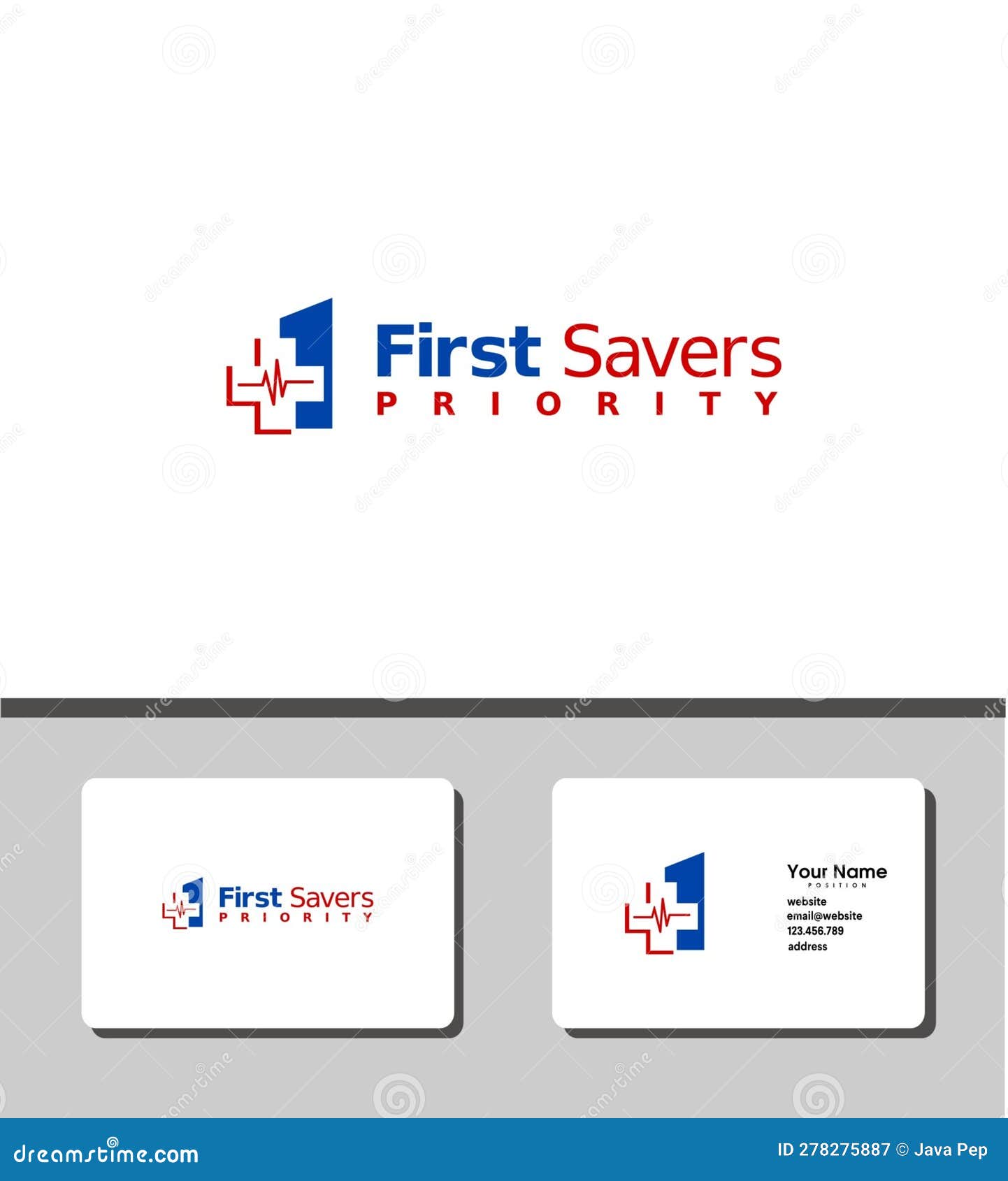 simple and outstanding logo of first savers priority
