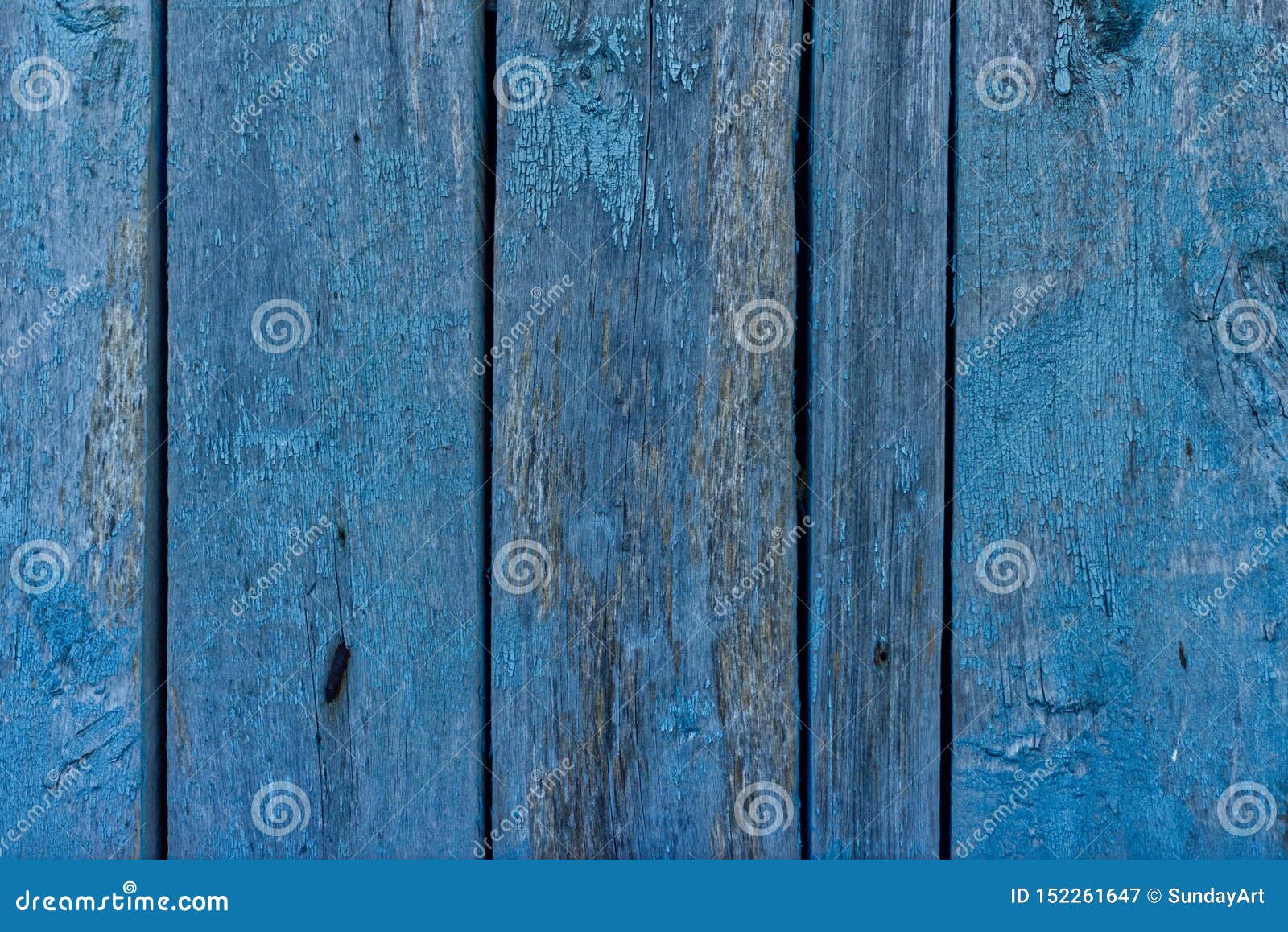Simple Photo Background Pattern Of Blue Planks Fence Good For