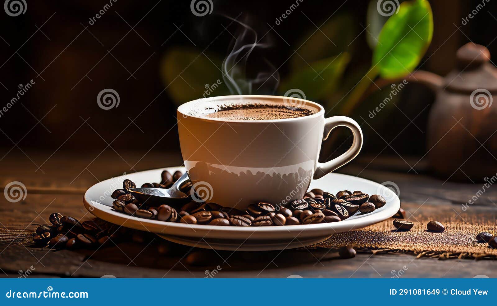 Simple Pleasure of a Warm Coffee Stock Illustration Illustration of