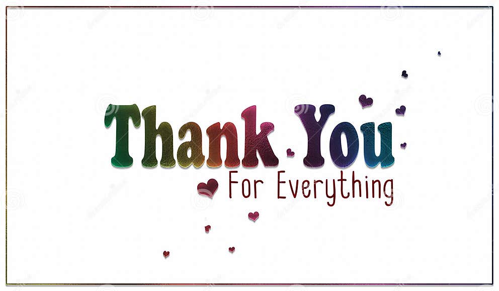 simple-rainbow-thank-you-for-everything-card-stock-illustration